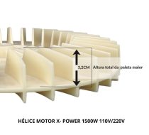 Helice Para Motor De Brinquedo Inflável X-POWER-1500W - Imagem 4