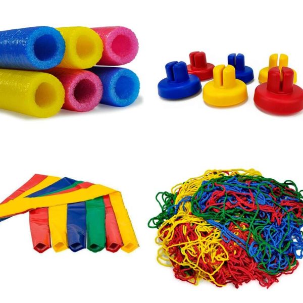 6 Isotubos + 6 Ponteiras + 6 Capas +1 Rede-Cama Elástica 2,44