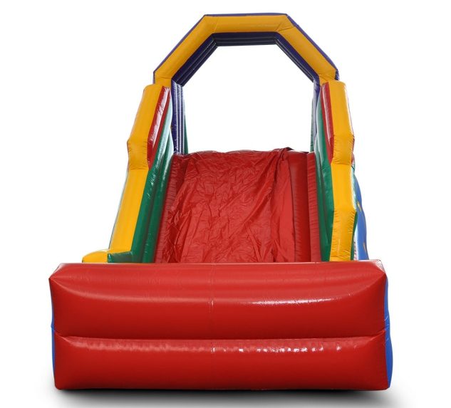 tobogã inflável com escalada motor 1200w