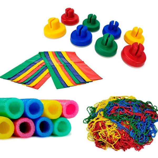 8 Isotubo + 8 Ponteiras + 8 Capas + 1 Rede para cama Elástica de 3,66