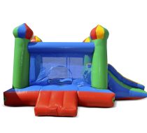 Pula Pula Castelo Com Saida Tobogã Soldado - Motor 680W Bivolt - Imagem 3