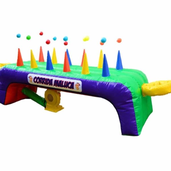 Corrida Maluca Inflável + Motor 1200W Bivolt + 10 Bolinhas