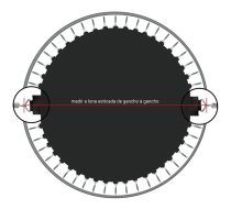 Lona para Cama Elástica 2,44  de 42 Molas de 14,0cm - Imagem 6