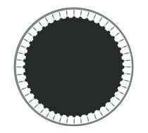 Lona para Cama Elástica 2,44  de 42 Molas de 14,0cm