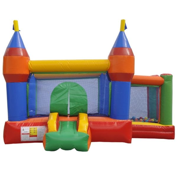 Pula Pula Castelo Com Piscina De Bolinha + Motor 680W Bivolt