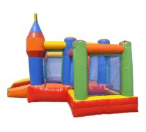 Pula Pula Castelo Com Piscina De Bolinha + Motor 680W Bivolt - Imagem 2