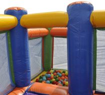 Pula Pula Castelo Com Piscina De Bolinha + Motor 680W Bivolt - Imagem 4