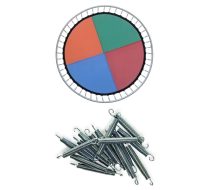 Kit Lona para Cama Elástica 4,27 Colorida com 88 Molas de 18cm