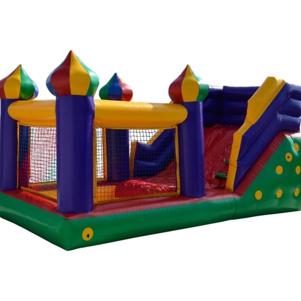 Mini Tobogã Com Piscina De Bolinha Soldado + Motor 680W Bivolt