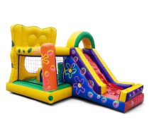 Mini Escorrega Kid Play - Bob Esponja  - Acompanha Motor 680W Bivolt - Imagem 3