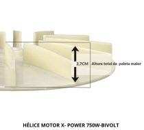 Helice Para Motor De Brinquedo Inflável X-POWER-750W - BIVOLT - Imagem 3
