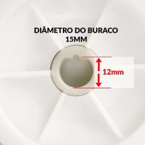 Hélice Ventoinha motor G-air 1200W  117mm - Imagem 3