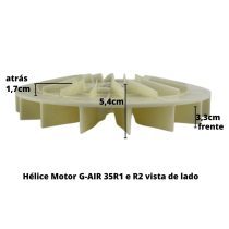 Helice Para Motor De Brinquedo Inflável G-Air 680W  ( 35R ) - Imagem 5