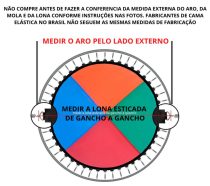 Lona para Cama Elástica Colorida 3,05 para 64 Molas -14,5 - Imagem 6