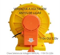 Motor para Brinquedos Infláveis 1200W Bivolt - 252 - Imagem 2