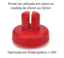 Kit Ponteiras de Cama Elástica para Tubos de 1" e 1" 1/4 Polegadas - 8 unidades - Imagem 5