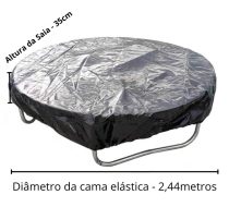 Capa para Cama Elástica 2,44 - Imagem 2