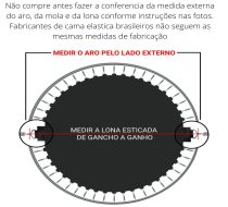 Kit Lona para Cama Elástica 4,27 com 88 Molas de 18cm - Imagem 2