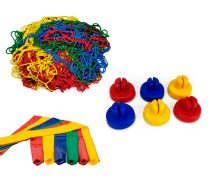 Rede 2,44 + 06 Ponteiras + 06 Capas para Haste de Cama Elástica -Bg - Imagem 9