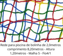 Rede Para Piscina De Bolinha - Mod. 2.0 - 8,20X1,20M - Imagem 8